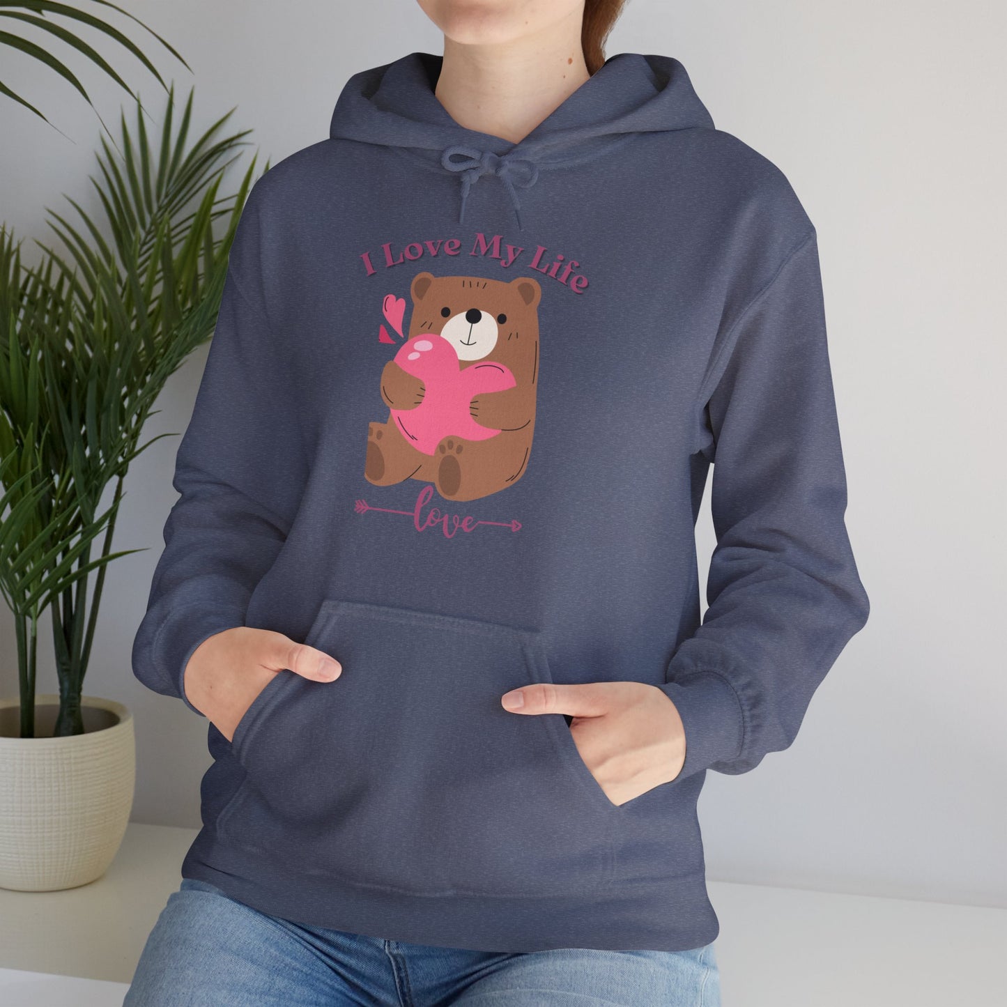 I LOVE MY LIFE || Unisex Heavy Blend™ || Hooded Sweatshirt