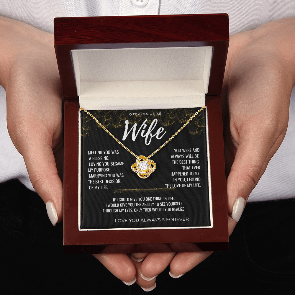 To my Beautiful Wife Gift | Wife Gift | Necklace for Wife, Gift Idea.
