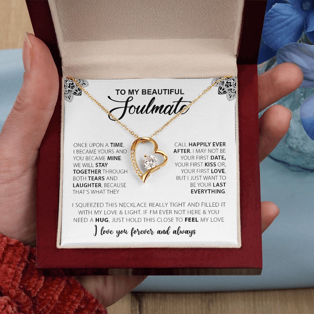 To My Beautiful Soulmate | I Love You Forever & Always - Forever Love Necklace