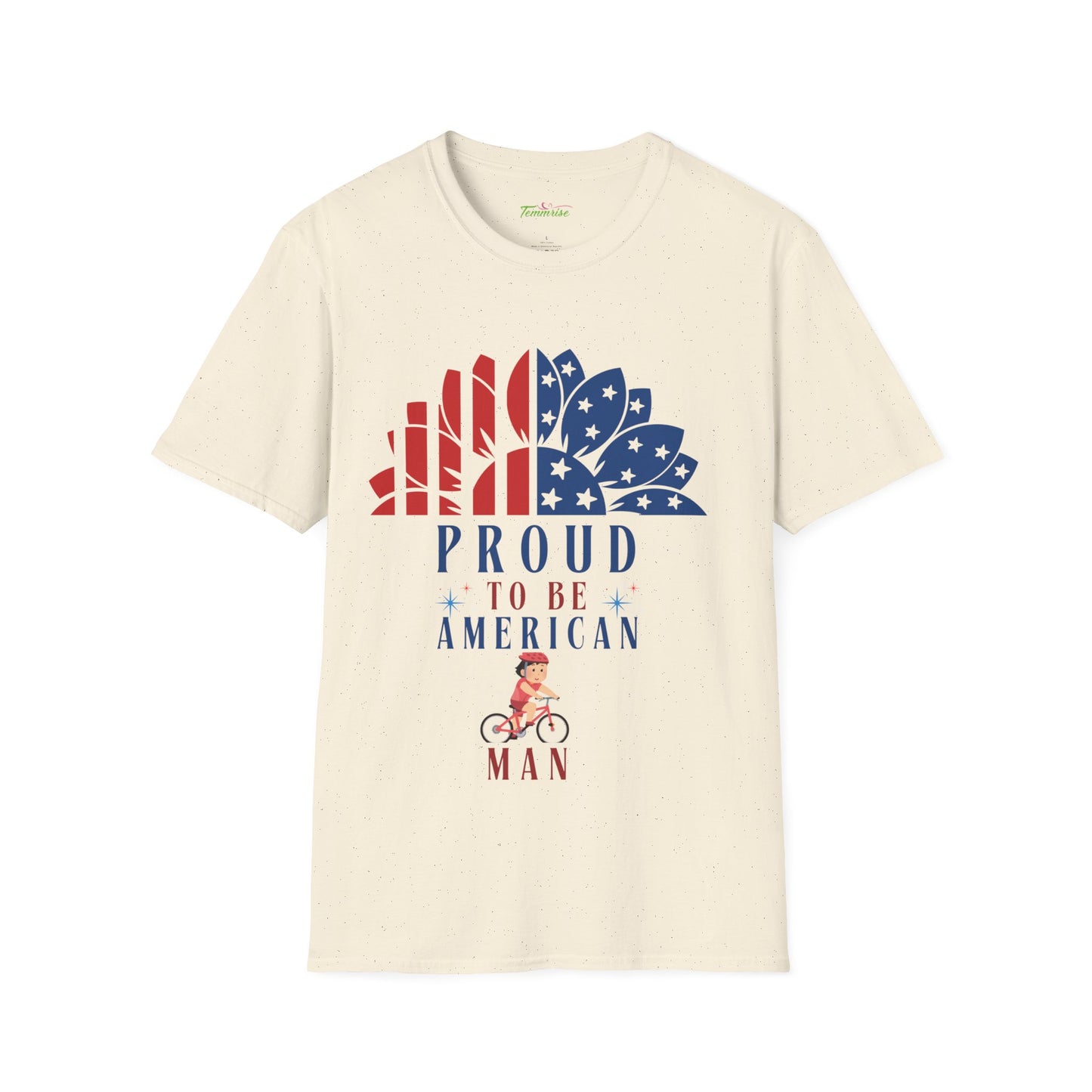 Proud to be American Man - Unisex Softstyle T-shirt  | 4th of July | Patriotic Unisex Softstyle T-shirt   | Summer T-shirt | USA Proud T- shirt | Comfort & Designer T-shirt | Gift idea for Independence Day