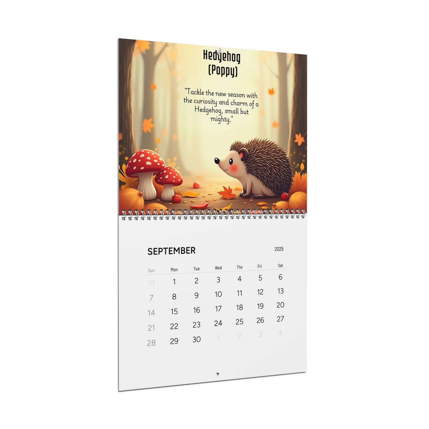 Animals Monthly Theme Wall Calendar 2025 | Gifts Giving Season