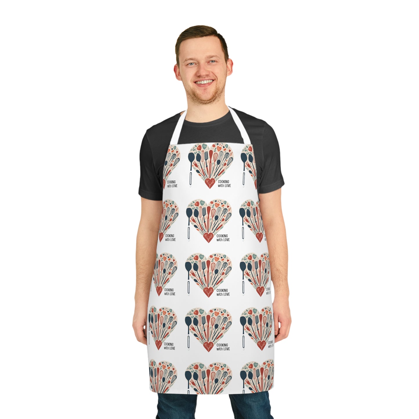 The personalized chef's apron Cooking with Love || Gift for mom or wife || Mother's Day Gift