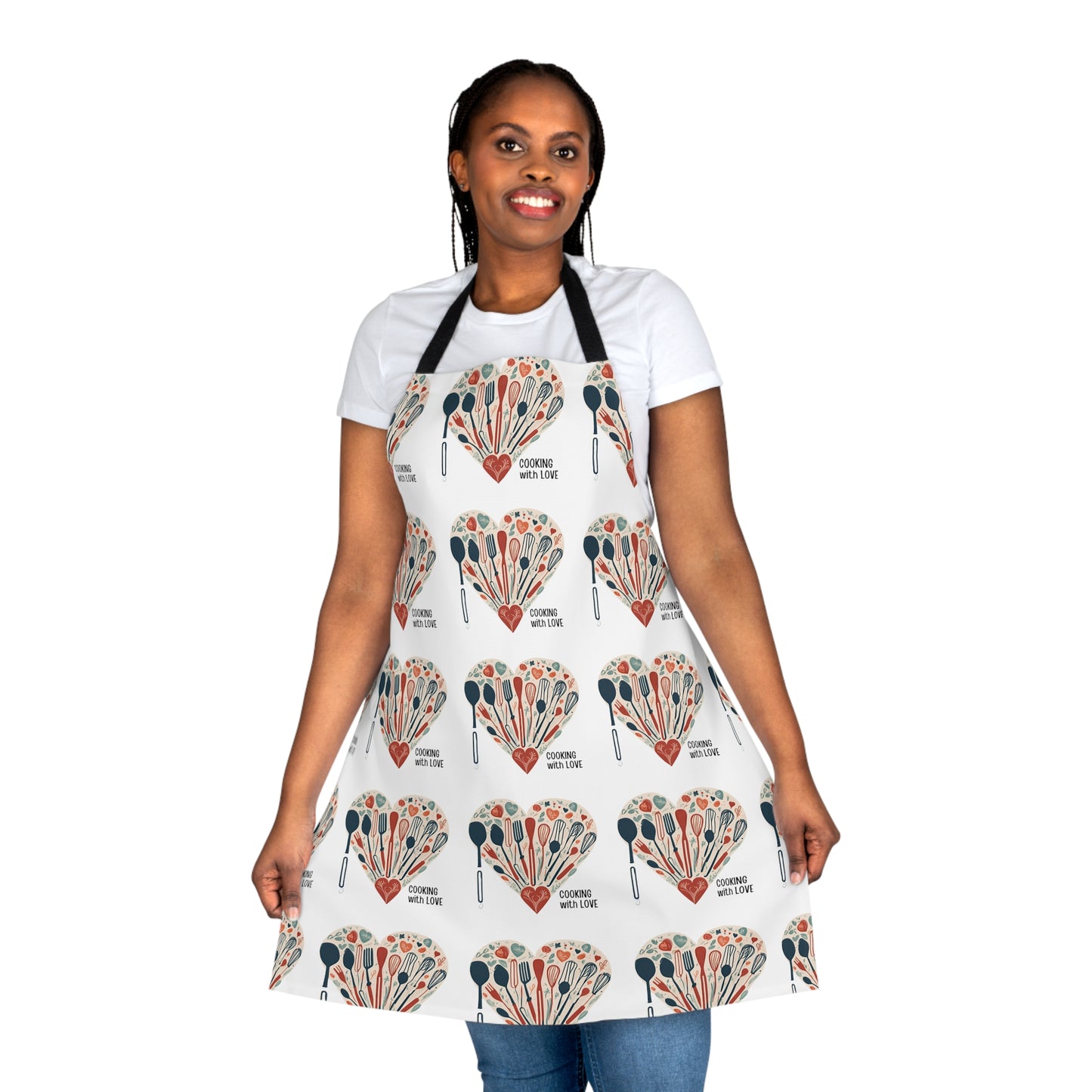 The personalized chef's apron Cooking with Love || Gift for mom or wife || Mother's Day Gift