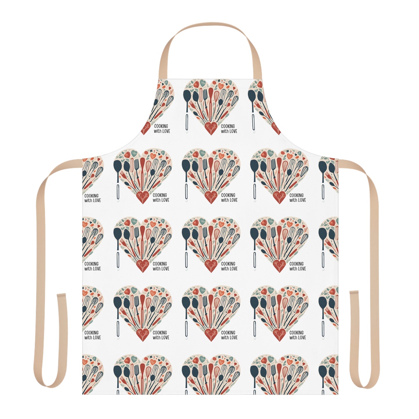 The personalized chef's apron Cooking with Love || Gift for mom or wife || Mother's Day Gift