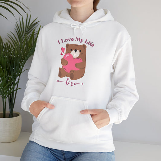 I LOVE MY LIFE || Unisex Heavy Blend™ || Hooded Sweatshirt