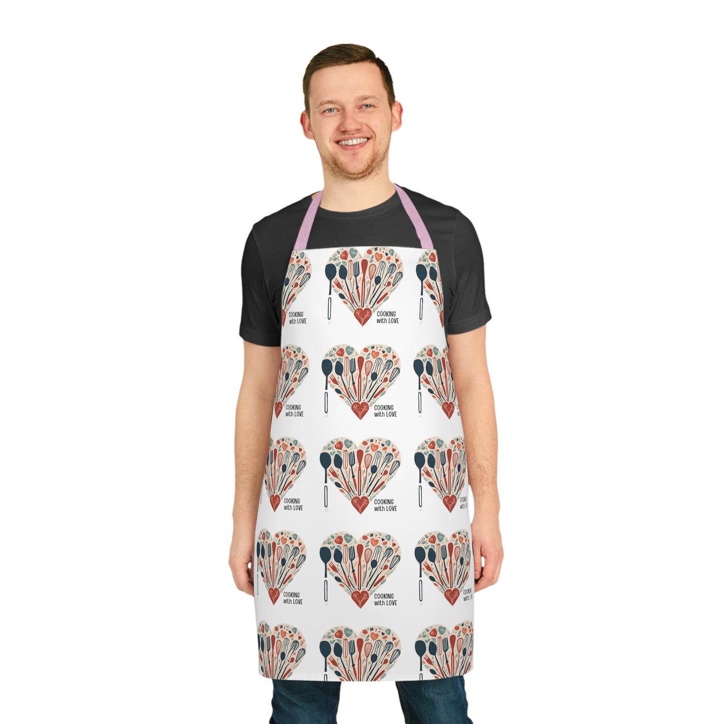 The personalized chef's apron Cooking with Love || Gift for mom or wife || Mother's Day Gift