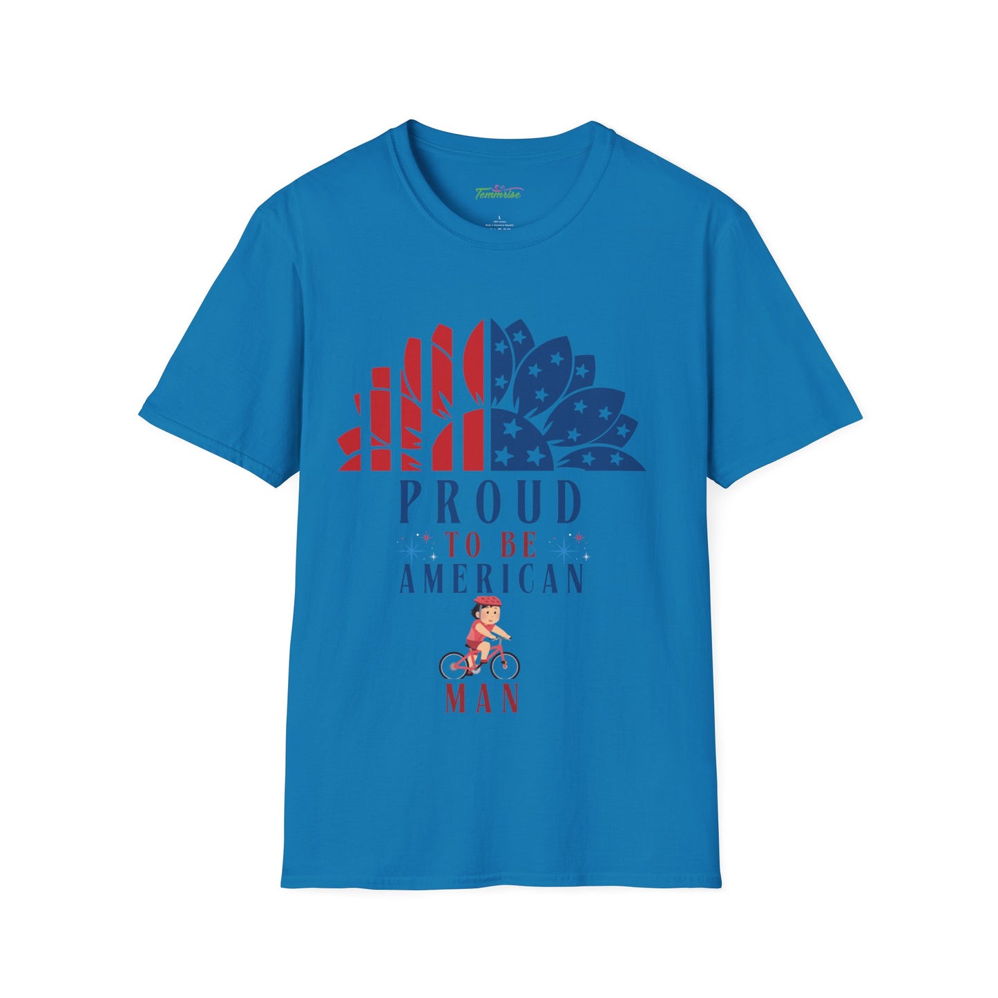Proud to be American Man - Unisex Softstyle T-shirt  | 4th of July | Patriotic Unisex Softstyle T-shirt   | Summer T-shirt | USA Proud T- shirt | Comfort & Designer T-shirt | Gift idea for Independence Day