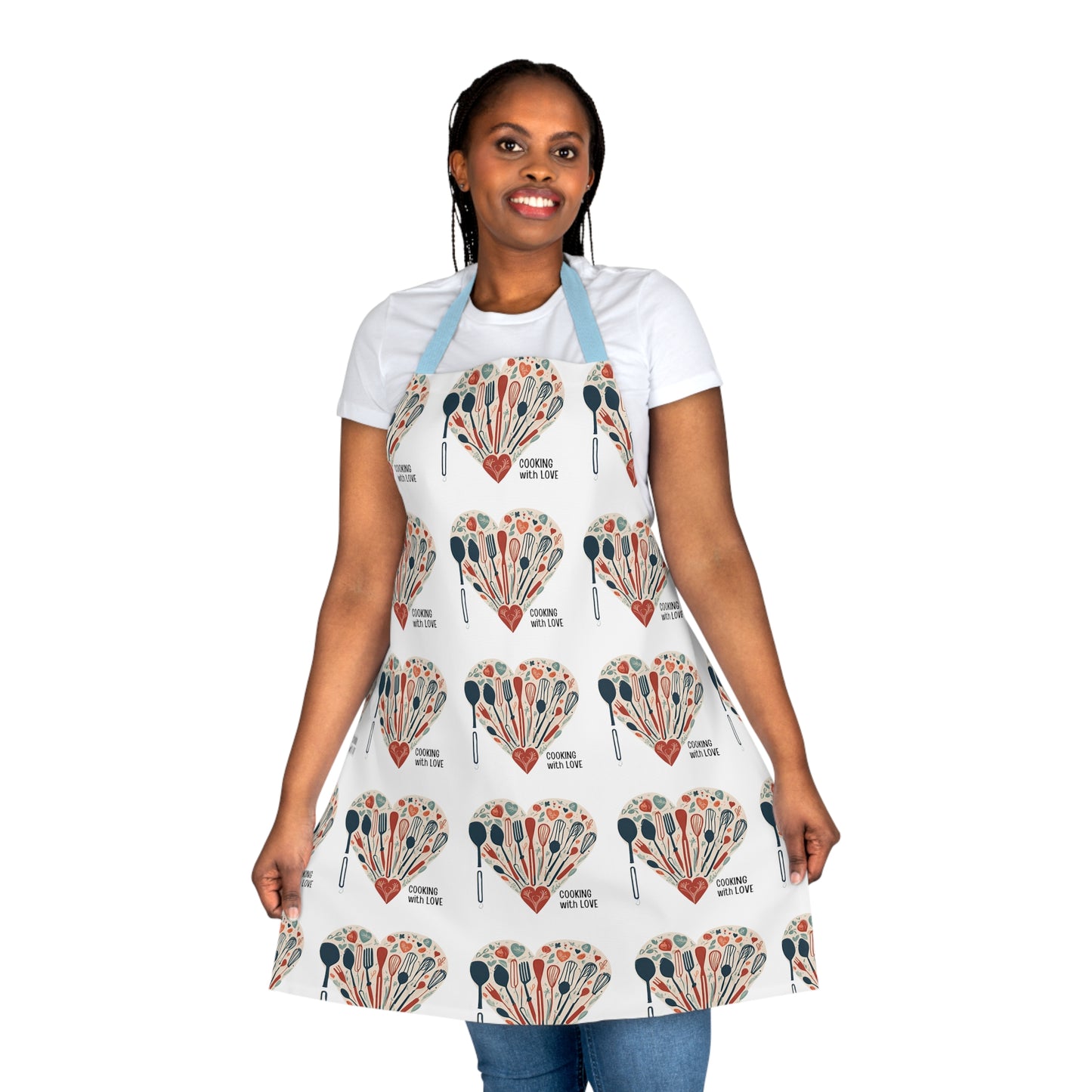The personalized chef's apron Cooking with Love || Gift for mom or wife || Mother's Day Gift