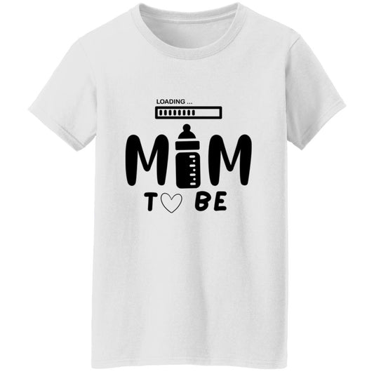 MOM TO BE T-Shirt Letter Print Women's Round Neck Print Tee Short-Sleeve Comfy T-Shirt Loose Casual Top For Spring Summer Holiday Women's Clothing As Gifts