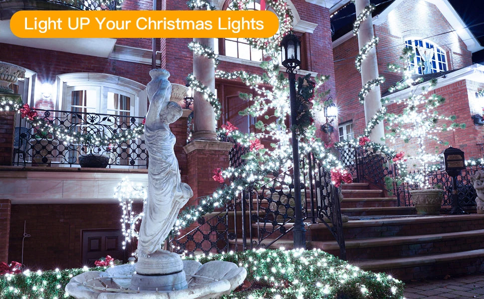 330LED Outdoor Led Solar String Lights Fairy Light Solar Powered Garland Lights 8 Mode 33m Garden Wedding Decoration Waterproof