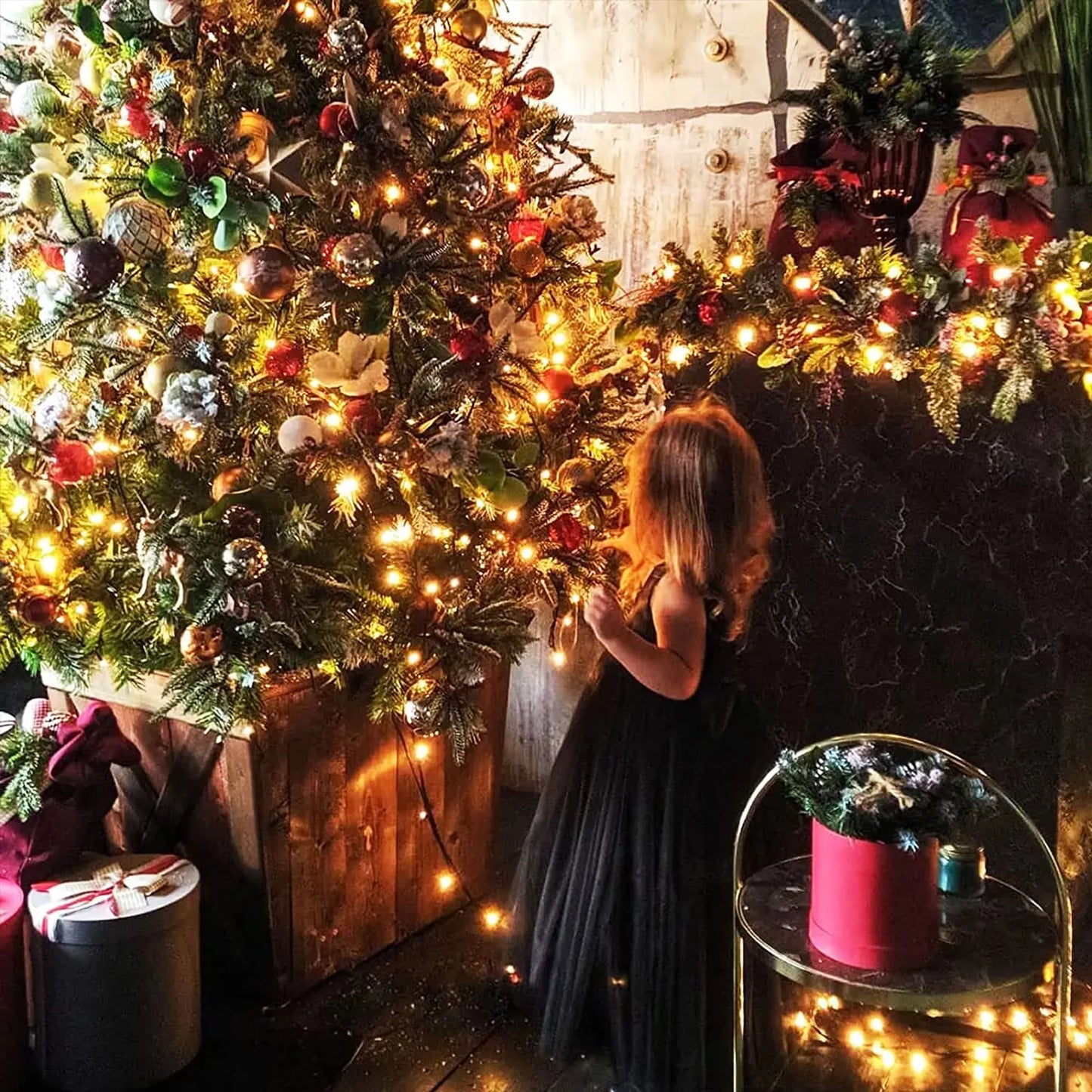 330LED Outdoor Led Solar String Lights Fairy Light Solar Powered Garland Lights 8 Mode 33m Garden Wedding Decoration Waterproof