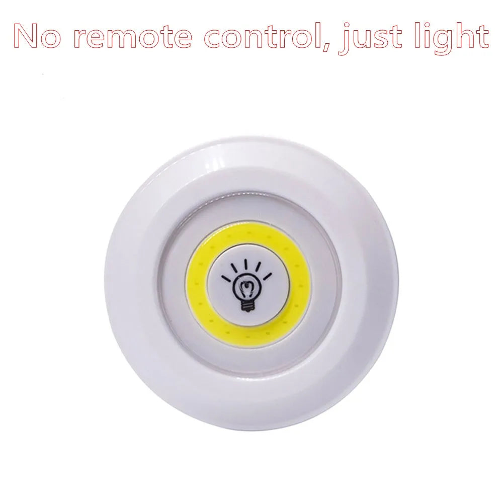 Remote LED Under Cabinet Lights | Battery Powered & Dimmable | Lights for Wardrobe Bathroom