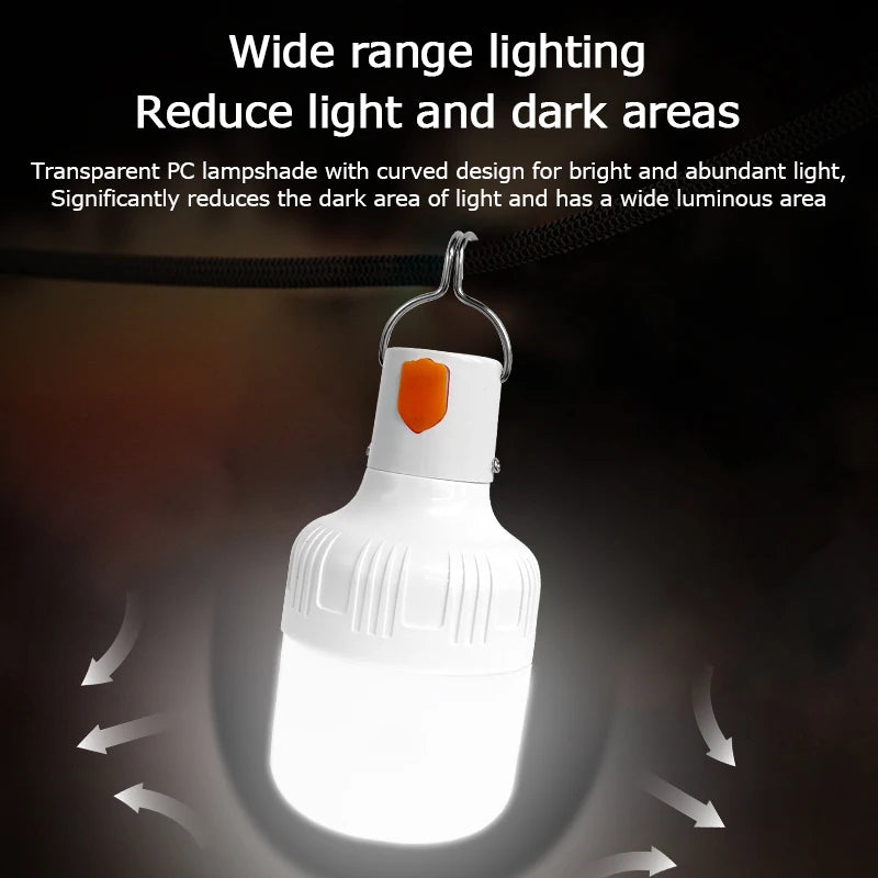 Rechargeable LED Camping Lanterns | Portable Indoor/Outdoor | Emergency Lights with Hook