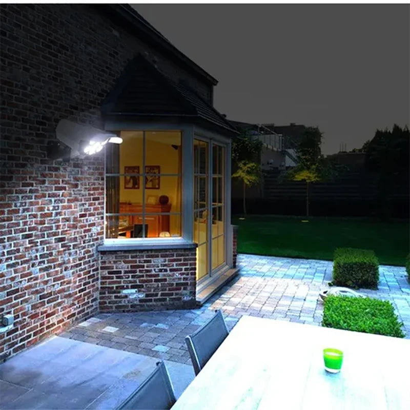 77LED Solar Motion Sensor Security Light Outdoor Dummy Camera Wireless Flood Light Waterproof Lamp For Home Garden,1/2/3PCS