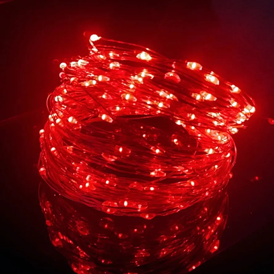 LED Fairy Lights USB Power String Lights Christmas Garland For New Year Wedding Party Tree Garden Terrace Decoration  8 Function
