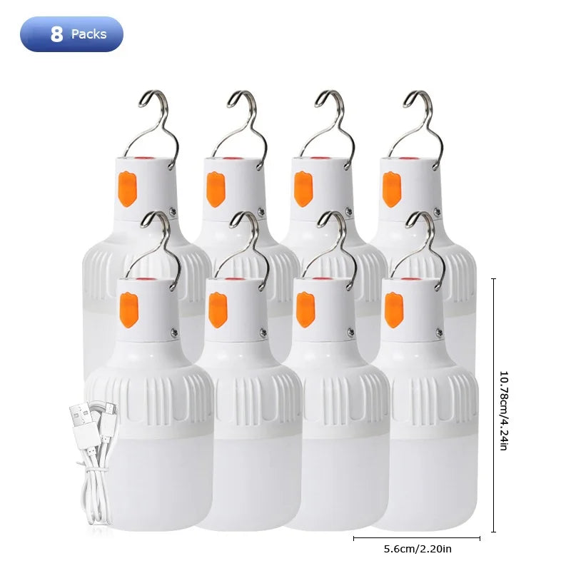 Rechargeable LED Camping Lanterns | Portable Indoor/Outdoor | Emergency Lights with Hook