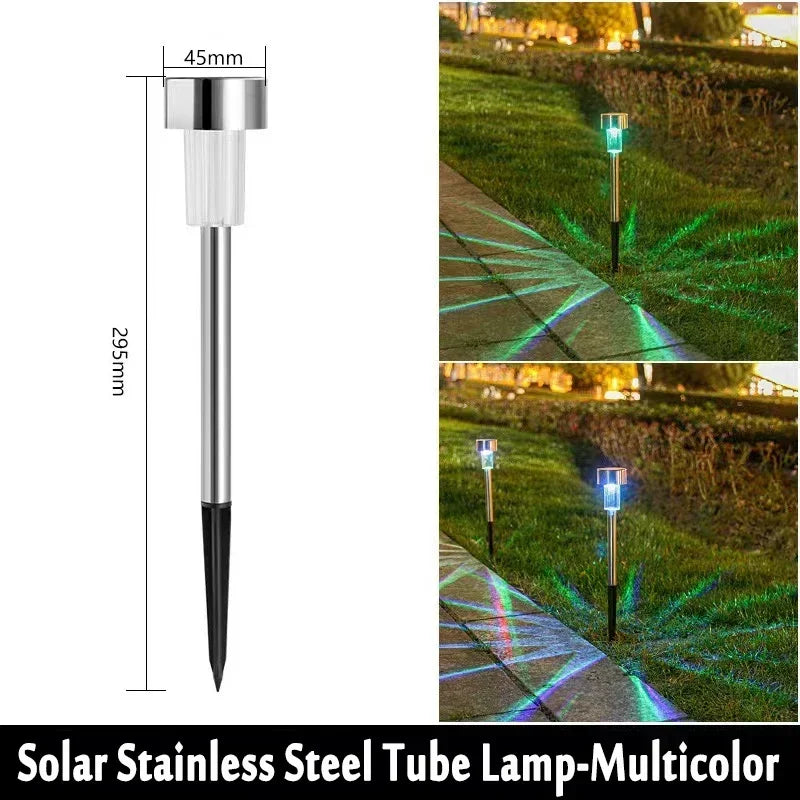 Outdoor Solar Lights Garden Lamp Solar Powered Waterproof Landscape Path LED Light for Yard Backyard Lawn Patio Decorative