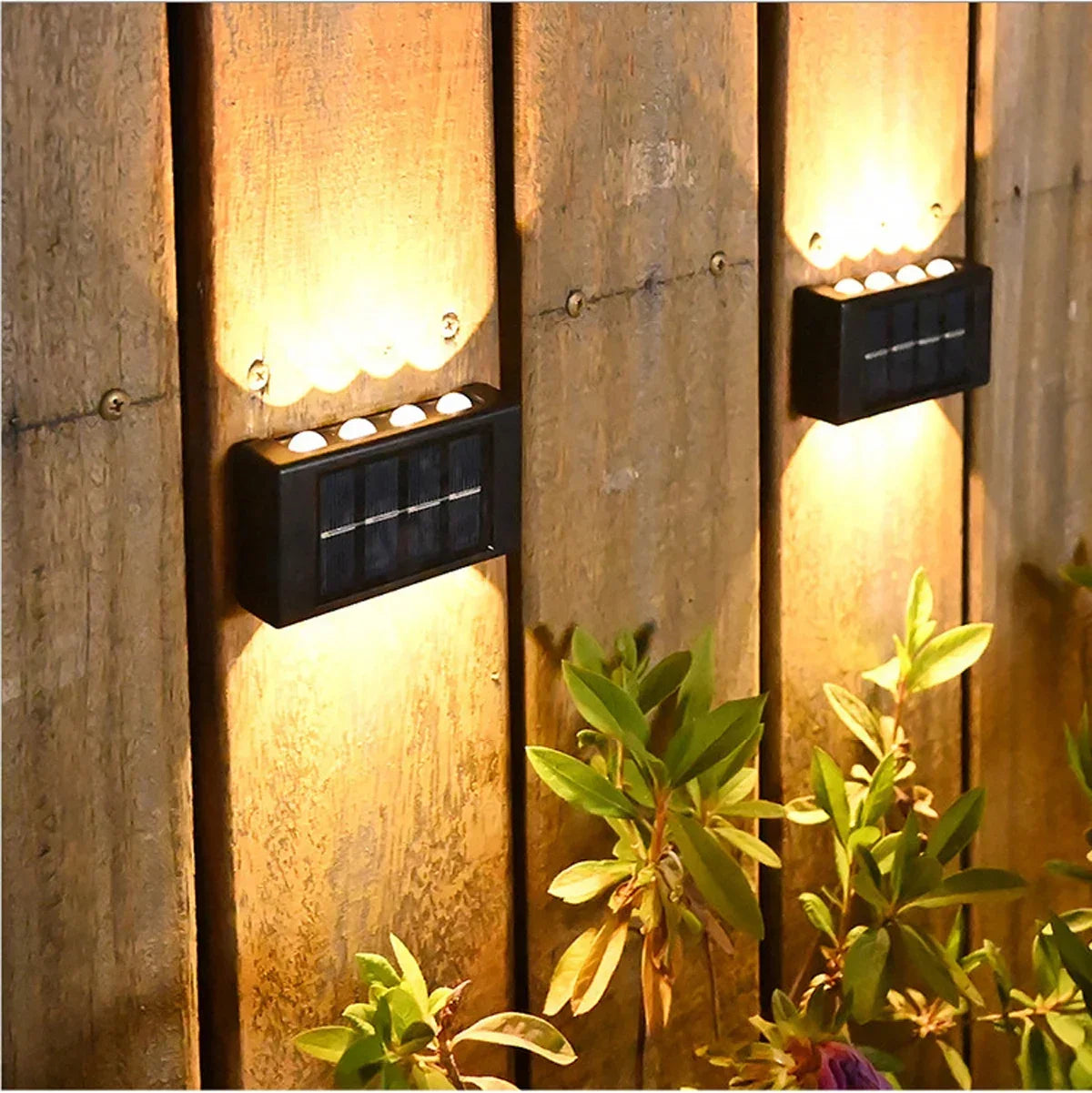 1-4pcs Solar Wall Light Outdoor Up and Down Solar Power Lighting Outdoor Waterproof IP65 Garden Courtyard Villa Landscape Decor