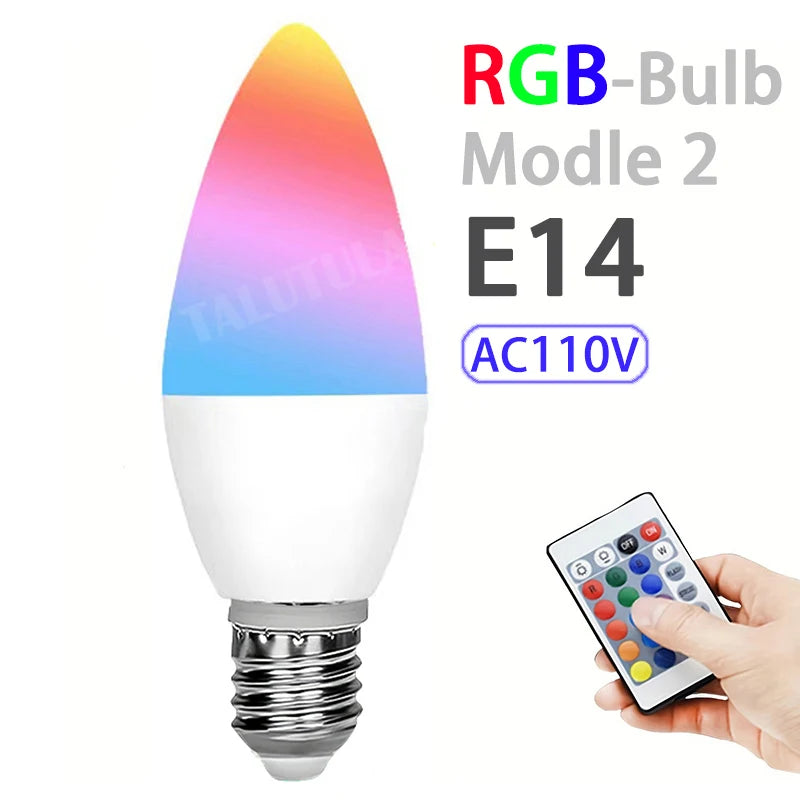 16 RGB LED Light Bulb 16 Colors with Remote | E27 Dimmable 220V Mood Lighting