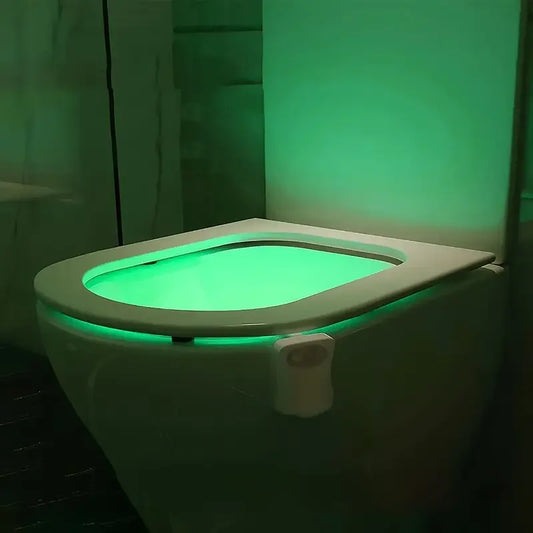 4 Toilet Bowl Night Light with Motion, 16 Color Changing Led Gadget for Bathroom Accessory Decor