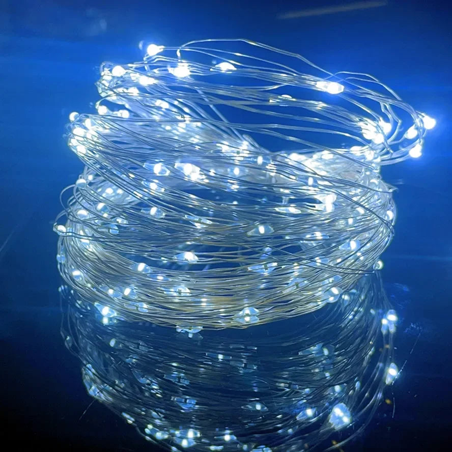 LED Fairy Lights USB Power String Lights Christmas Garland For New Year Wedding Party Tree Garden Terrace Decoration  8 Function