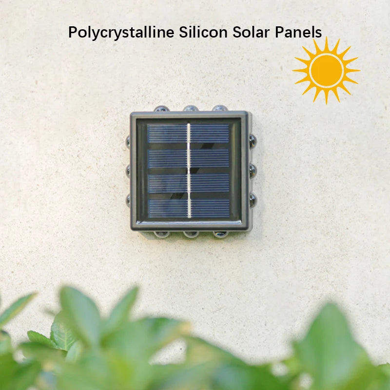 10/12/16 LEDsSolar Outdoor Wall Lights, Weatherproof Garden Lamp, Pathway Lighting  for Stairs Fence Street Camping Home Decor