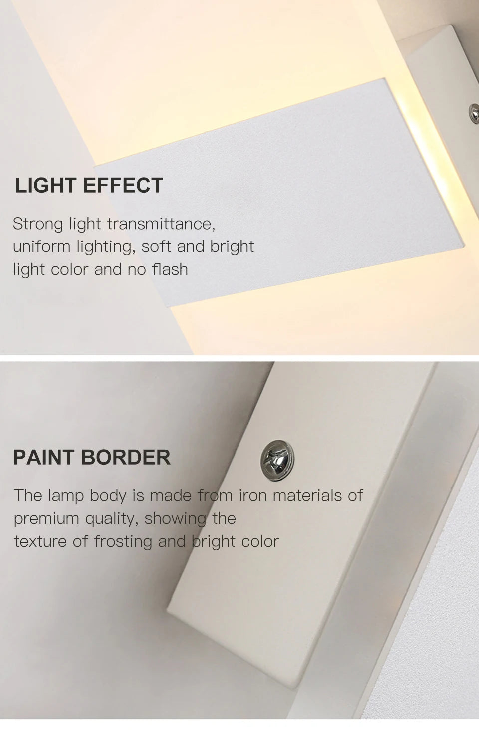 USB Rechargeable LED Wall Lamp – Touch & Motion Sensor Night Light