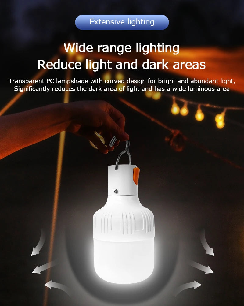 Rechargeable LED Camping Lanterns | Portable Indoor/Outdoor | Emergency Lights with Hook