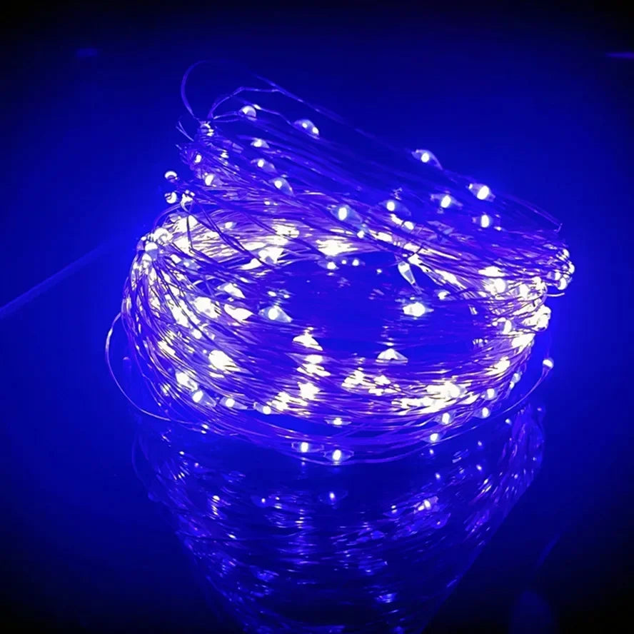 LED Fairy Lights USB Power String Lights Christmas Garland For New Year Wedding Party Tree Garden Terrace Decoration  8 Function