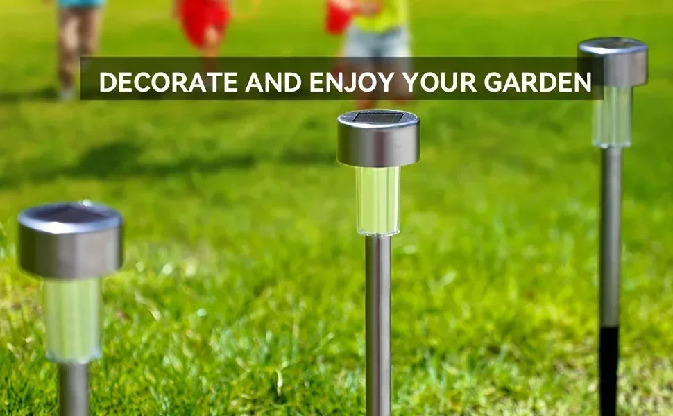 Outdoor Solar Lights Garden Lamp Solar Powered Waterproof Landscape Path LED Light for Yard Backyard Lawn Patio Decorative