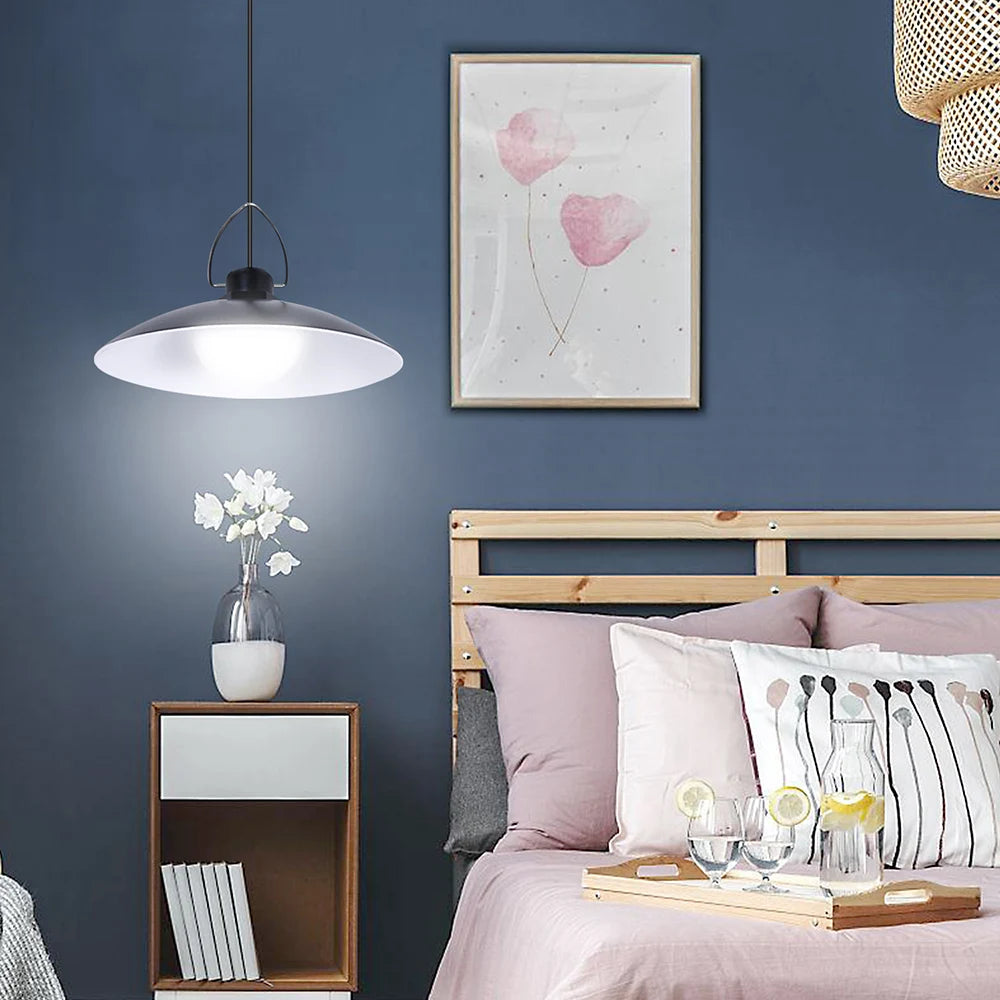 1/2/3/4Head Solar LED Pendant Light Remote Control Outdoor Indoor Solar Lamp Waterproof Security Lighting For Garden Porch Patio