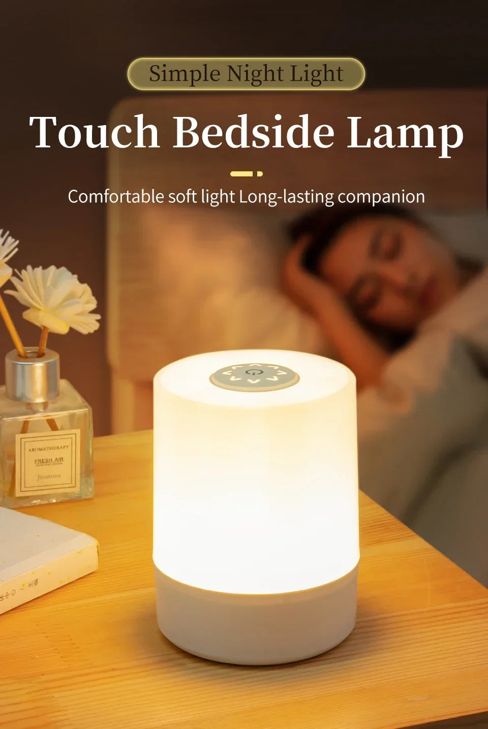 Touch Led Night Lights Dimmable Bedside Desktop lampe led Rechargeable Reading Table Lamps Bedroom Lighting living room decor
