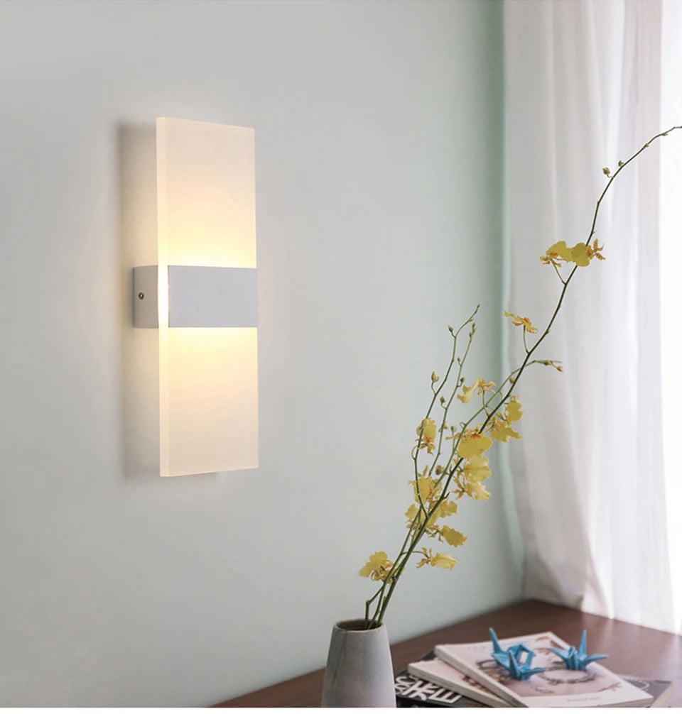USB Rechargeable LED Wall Lamp – Touch & Motion Sensor Night Light
