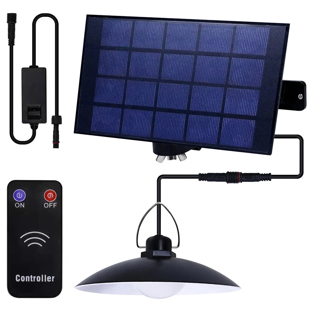 1/2/3/4Head Solar LED Pendant Light Remote Control Outdoor Indoor Solar Lamp Waterproof Security Lighting For Garden Porch Patio
