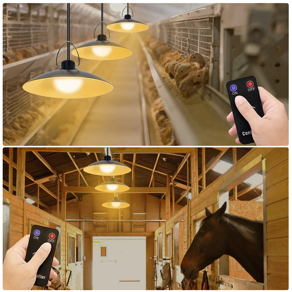 1/2/3/4Head Solar LED Pendant Light Remote Control Outdoor Indoor Solar Lamp Waterproof Security Lighting For Garden Porch Patio