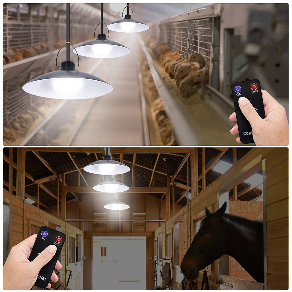 1/2/3/4Head Solar LED Pendant Light Remote Control Outdoor Indoor Solar Lamp Waterproof Security Lighting For Garden Porch Patio