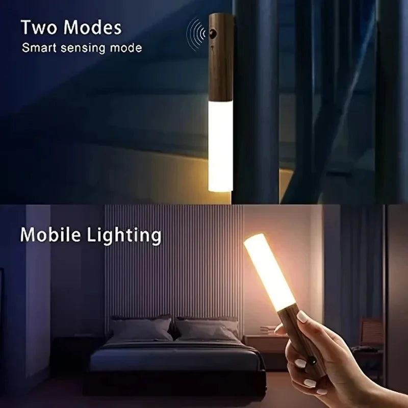 Smart Motion Sensor Night Light || Rechargeable LED Wall & Cabinet Light