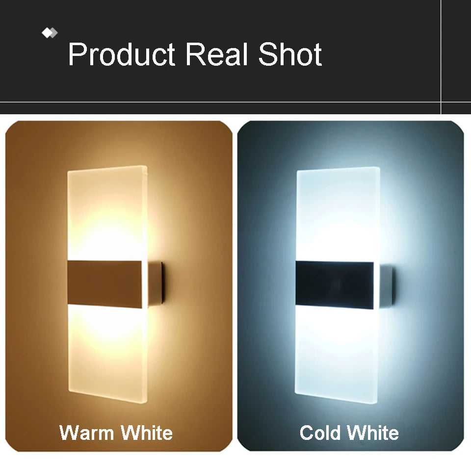 USB Rechargeable LED Wall Lamp – Touch & Motion Sensor Night Light