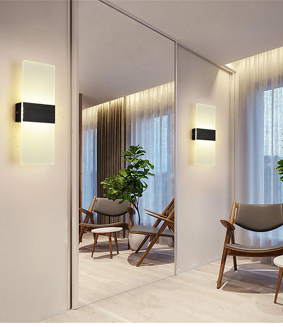 USB Rechargeable LED Wall Lamp – Touch & Motion Sensor Night Light