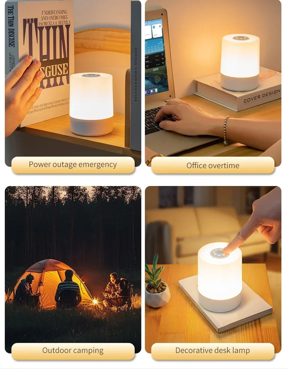 Touch Led Night Lights Dimmable Bedside Desktop lampe led Rechargeable Reading Table Lamps Bedroom Lighting living room decor