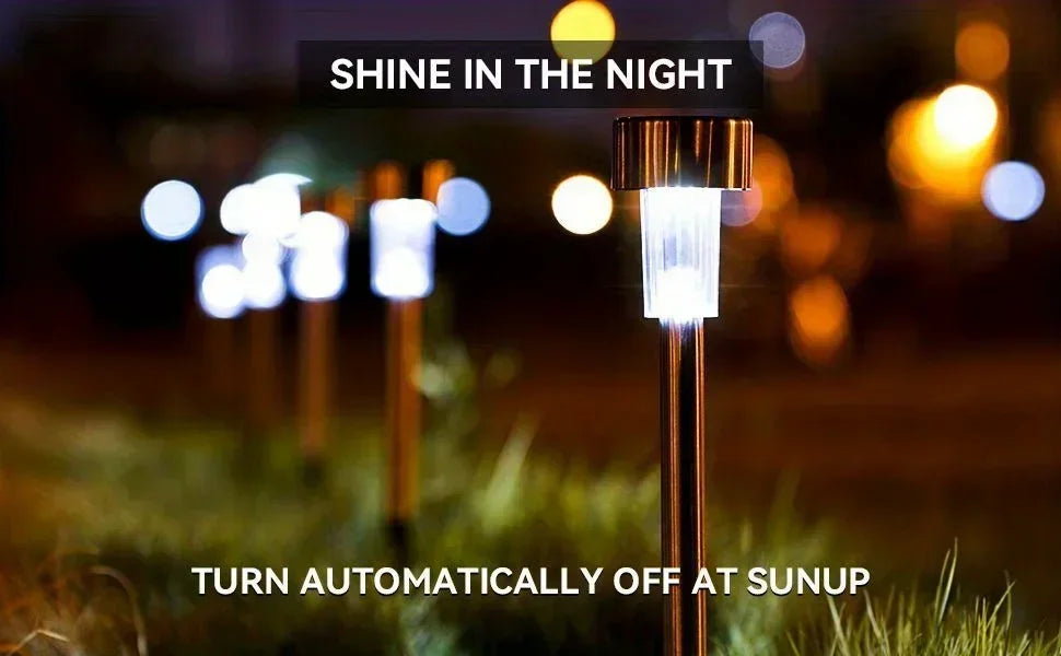 Outdoor Solar Lights Garden Lamp Solar Powered Waterproof Landscape Path LED Light for Yard Backyard Lawn Patio Decorative