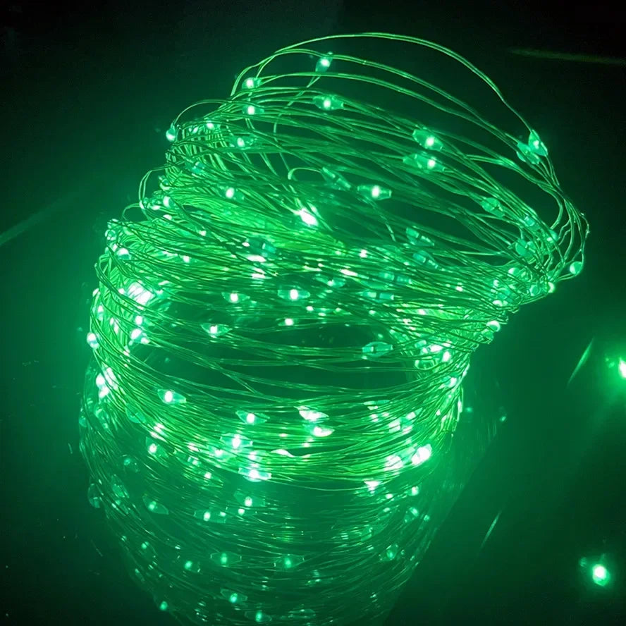 LED Fairy Lights USB Power String Lights Christmas Garland For New Year Wedding Party Tree Garden Terrace Decoration  8 Function