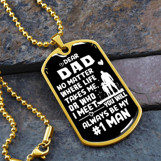 Men's Dog Tag Necklace for Anniversaries & Birthdays | Ideal Gift for Special Occasions and Festive Seasons