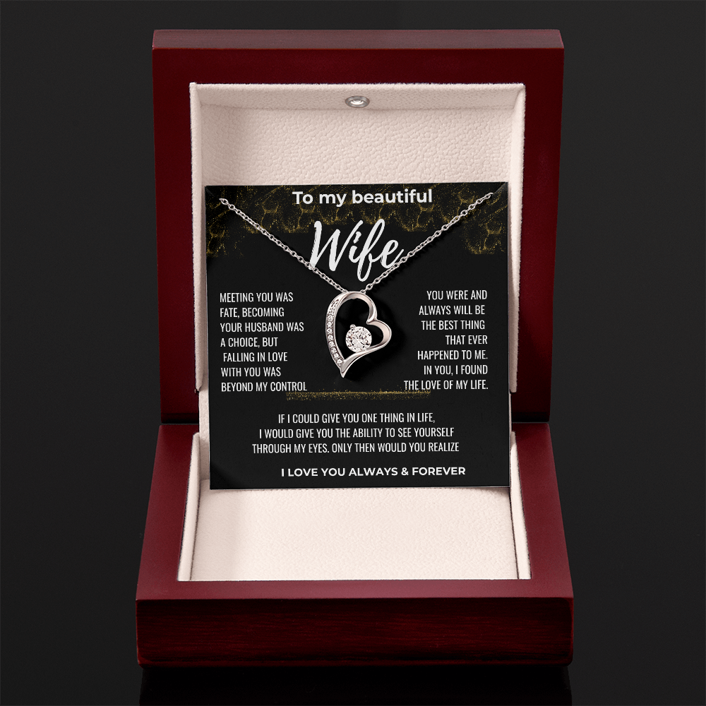 To my Beautiful Wife Gift | Wife Gift | Necklace for Wife, Gift Idea.