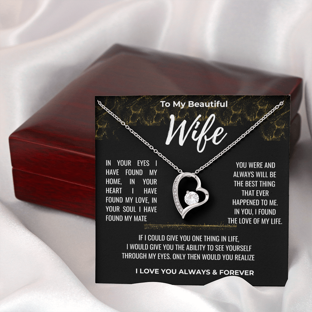 To my Beautiful Wife Gift | Wife Gift | Necklace for Wife, Gift Idea.