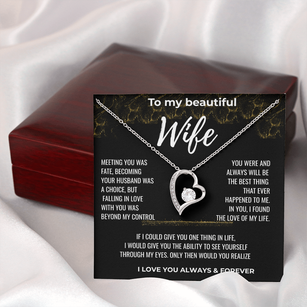 To my Beautiful Wife Gift | Wife Gift | Necklace for Wife, Gift Idea.