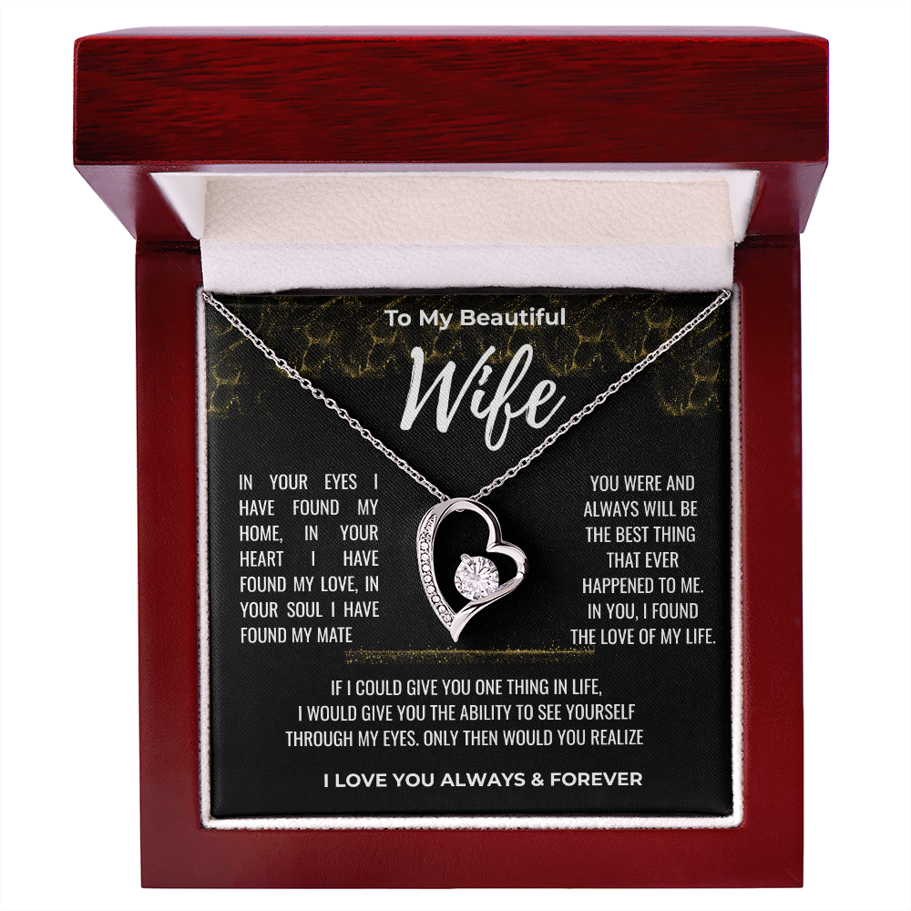 To my Beautiful Wife Gift | Wife Gift | Necklace for Wife, Gift Idea.