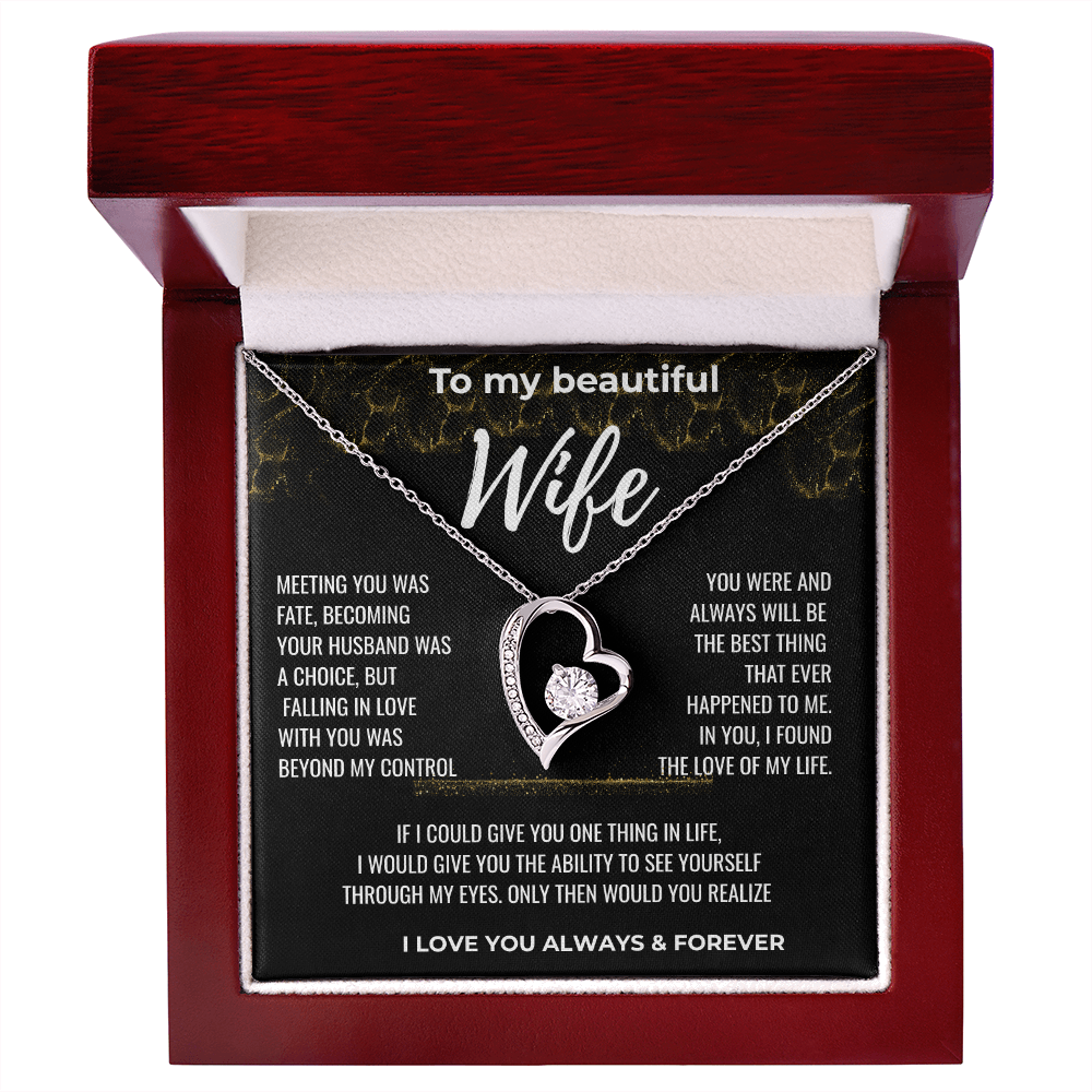 To my Beautiful Wife Gift | Wife Gift | Necklace for Wife, Gift Idea.