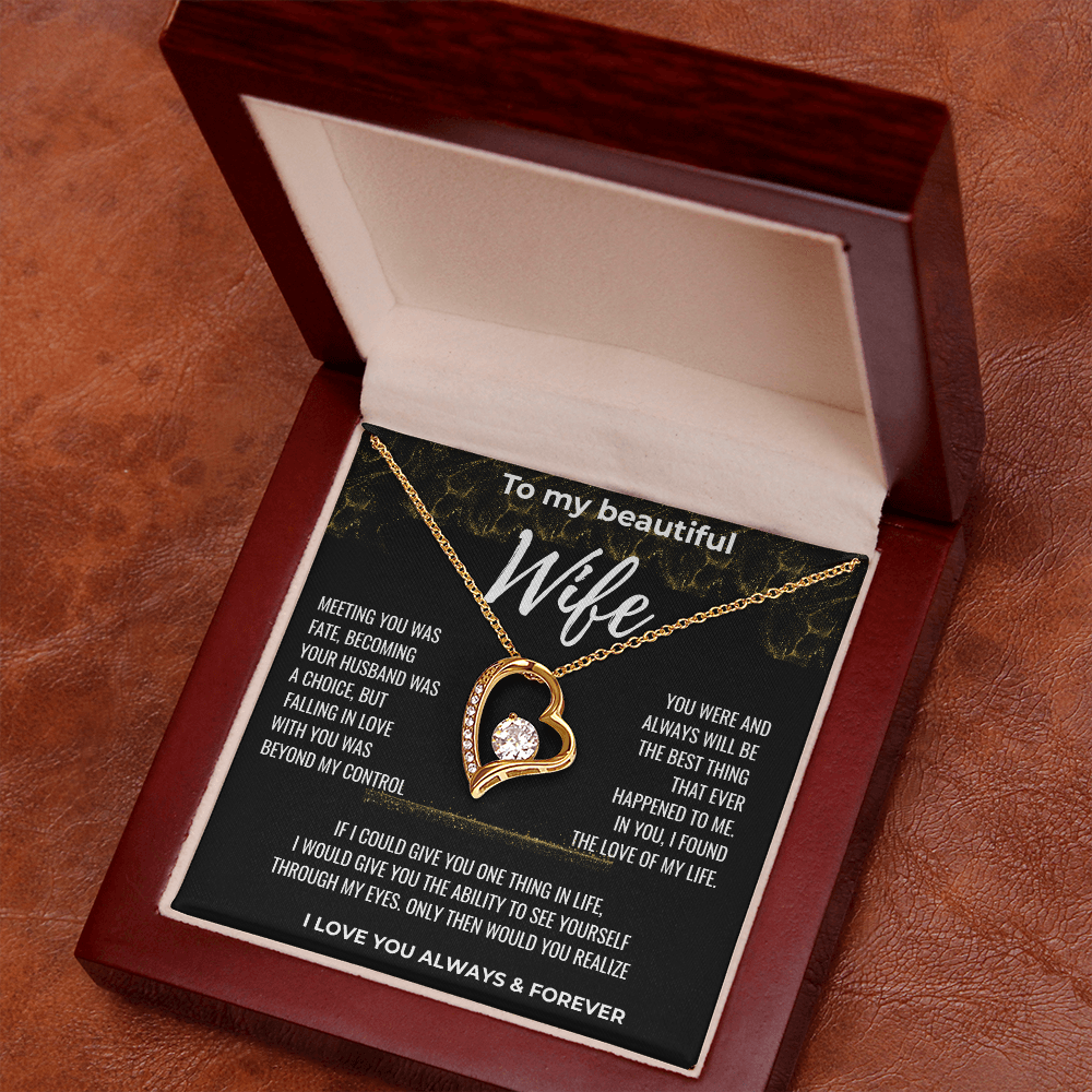 To my Beautiful Wife Gift | Wife Gift | Necklace for Wife, Gift Idea.