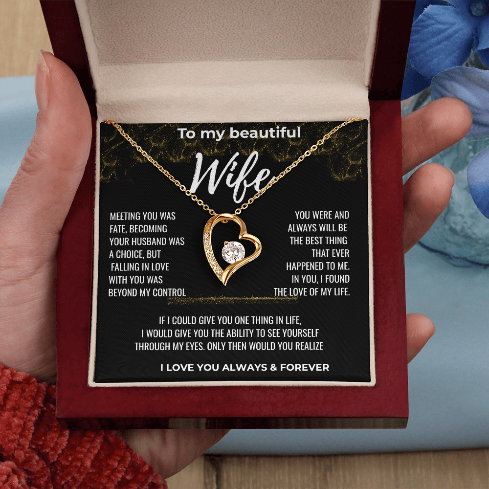 To my Beautiful Wife Gift | Wife Gift | Necklace for Wife, Gift Idea.